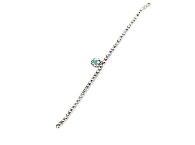 Tiffany & Co Bracciale a perle con ciondolo cuore Return to Heart in argento - vista 6