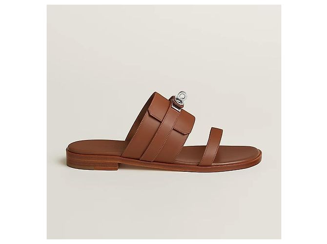 Hermès Sandali ciabatte Kelly da donna Gold D'oro - vista 4