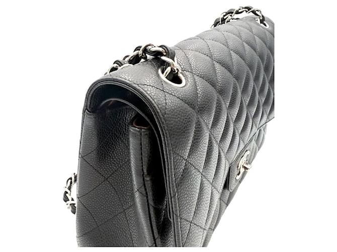 Chanel Classic Large Caviar Black Nero - vista 11