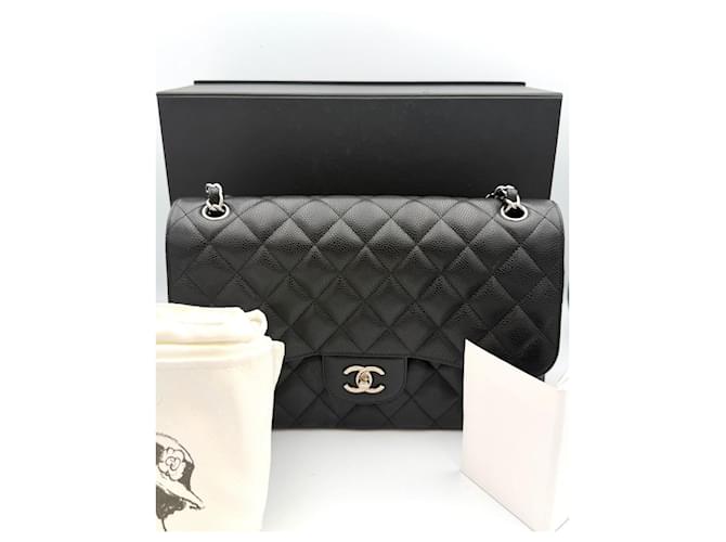 Chanel Classic Large Caviar Black Nero - vista 2