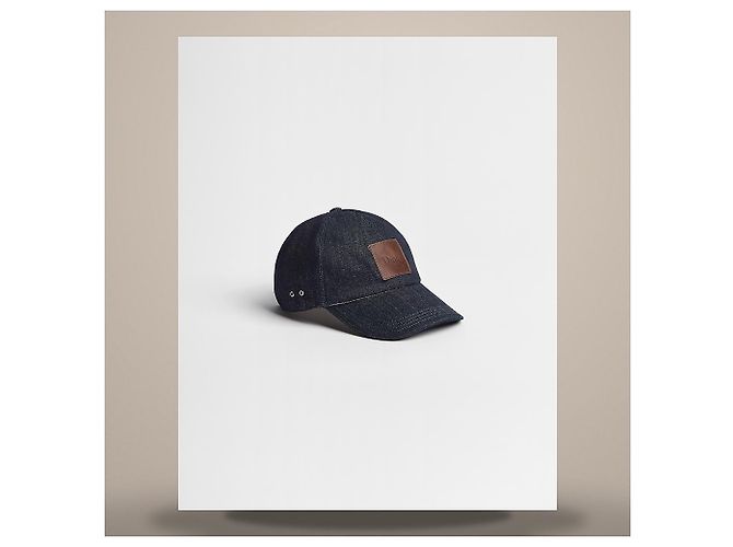 Dior Gorra Label Deep Blue de denim de algodón - vista 2