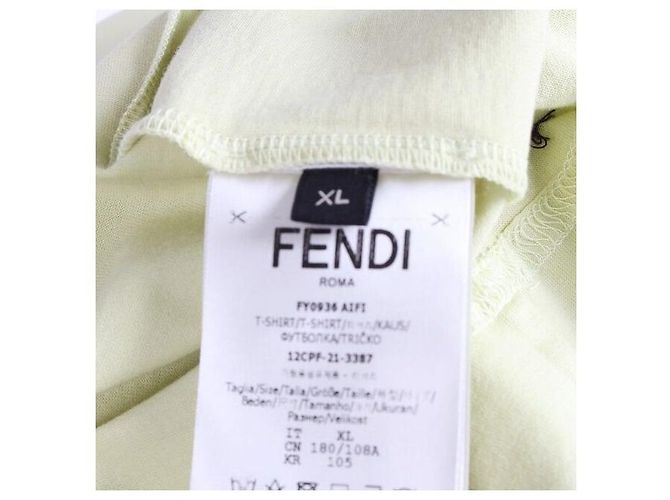 Fendi Dazed Edition Green Jersey T-Shirt Grün - Ansicht 7