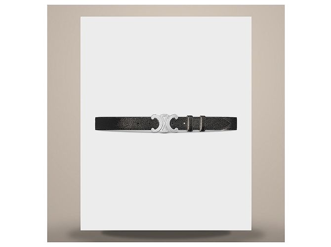 Céline Óculos de sol Triomphe Metal Black Smoke - view 7