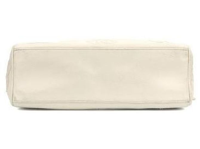 Chanel Borsa a tracolla Triple CC in Caviar bianco - vista 5