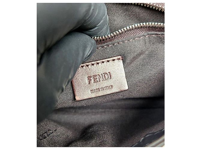 Fendi Borsa a Tracolla Pochette Baguette con Cintura Multicolore - vista 12