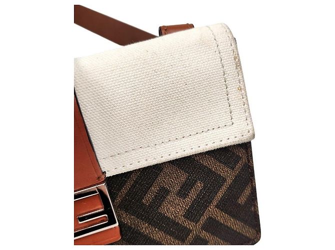 Fendi Borsa a Tracolla Pochette Baguette con Cintura Multicolore - vista 7