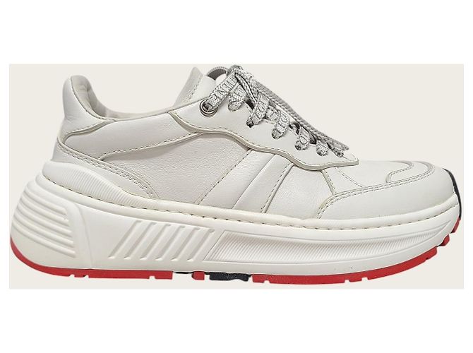 Bottega Veneta Sneakers Speedster in pelle bianca Bianco - vista 2