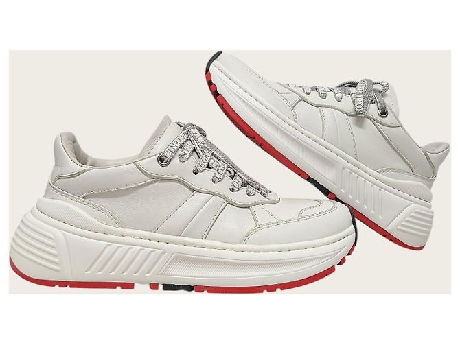 Bottega Veneta Sneakers Speedster in pelle bianca Bianco - vista 5
