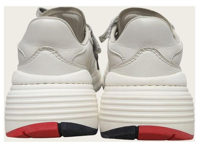 Bottega Veneta Sneakers Speedster in pelle bianca Bianco - vista 7