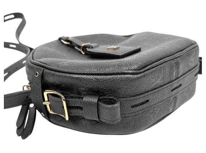 Louis Vuitton Borsa crossbody Boulogne Souple in pelle Epi nera Nero - vista 6