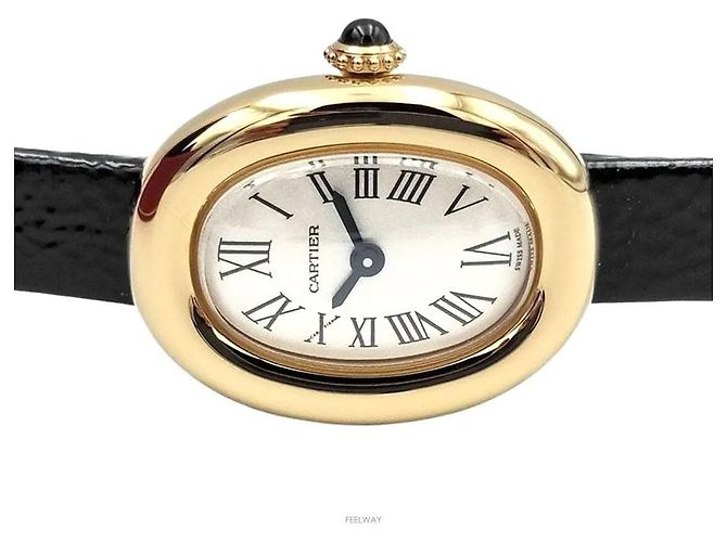 Cartier Mini Gold Uhr Golden - Ansicht 3