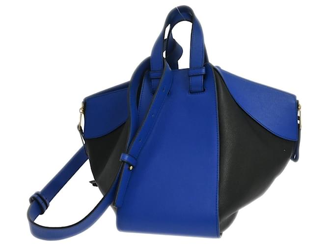 Loewe Hammock Leather Medium Azul - vista 2