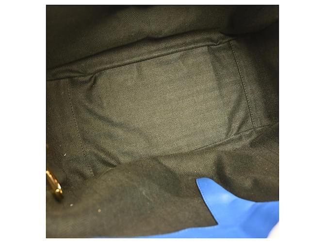 Loewe Hammock Leather Medium Azul - vista 3