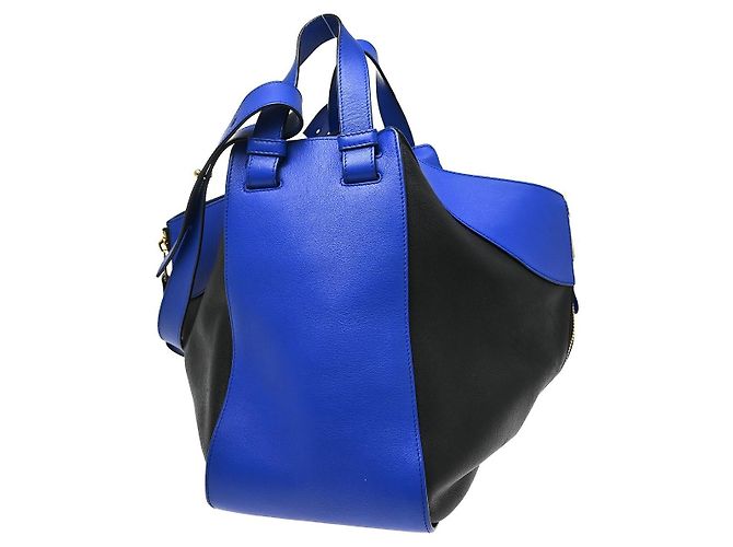 Loewe Hammock Leather Medium Azul - vista 2