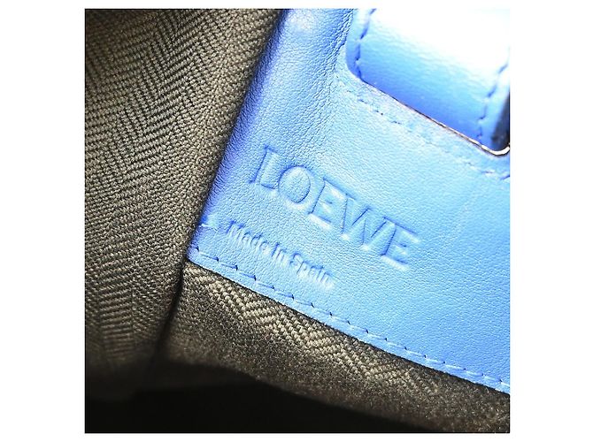 Loewe Hammock Leather Medium Azul - vista 4