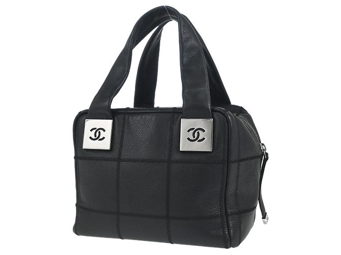 Borsa Chanel Square Stitch Caviar Medium Nero - vista 2