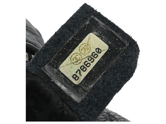 Borsa Chanel Square Stitch Caviar Medium Nero - vista 4