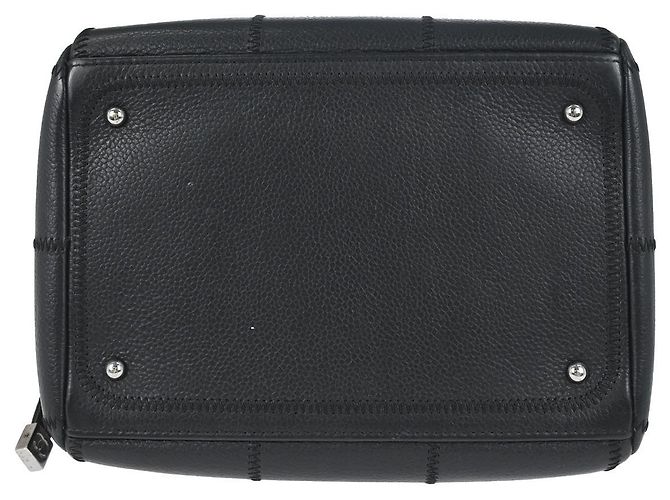 Borsa Chanel Square Stitch Caviar Medium Nero - vista 6