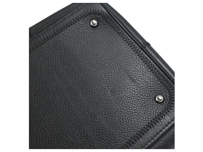 Borsa Chanel Square Stitch Caviar Medium Nero - vista 7