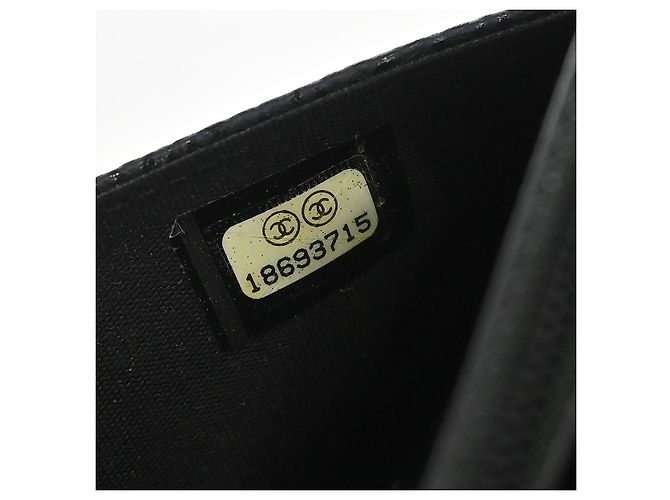 Chanel Timeless Wallet on Chain Caviar Nero - vista 5