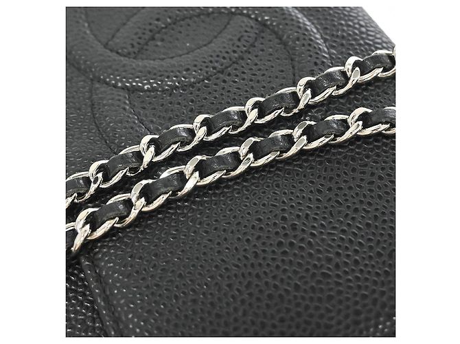 Chanel Timeless Wallet on Chain Caviar Nero - vista 6