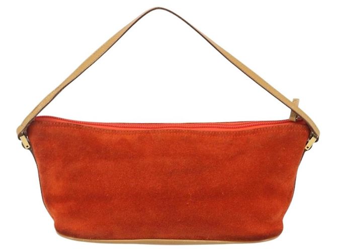 Gucci Vintage Suede Small Arancione - vista 2