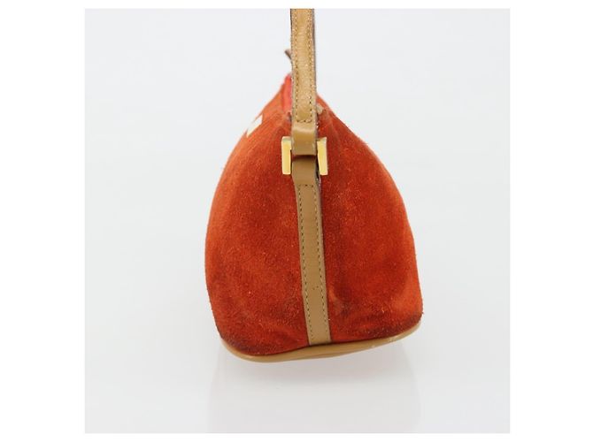 Gucci Vintage Suede Small Arancione - vista 3