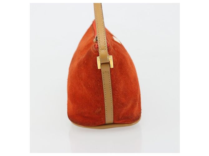 Gucci Vintage Suede Small Arancione - vista 4