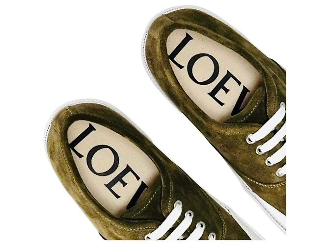 Sneakers LOEWE Terra Vulca Colore Verde Oliva - vista 14