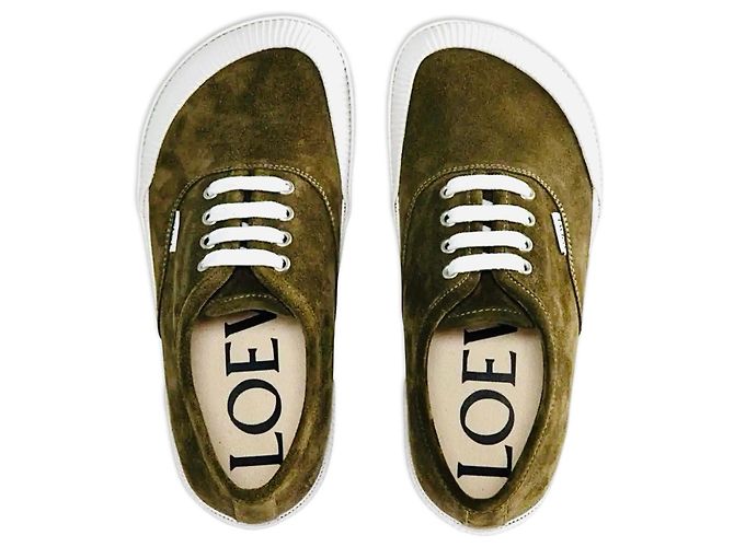 Sneakers LOEWE Terra Vulca Verde Oliva - vista 4
