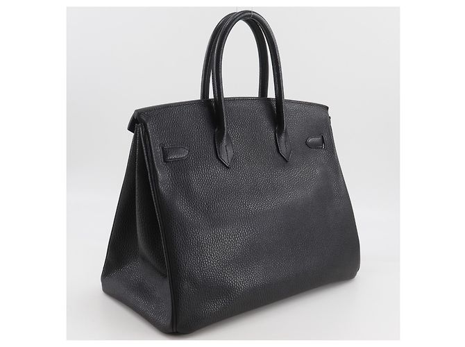 Hermès Hermes Birkin Pink Fjord con Gold Hardware 35 Nero - vista 3