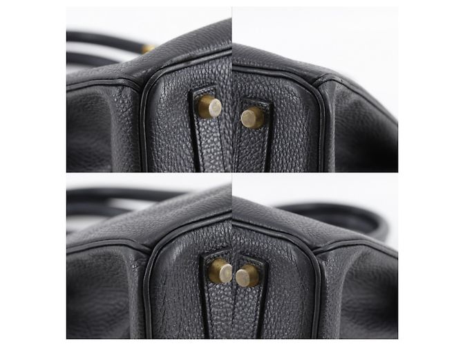 Hermès Hermes Birkin Pink Fjord con Gold Hardware 35 Nero - vista 6