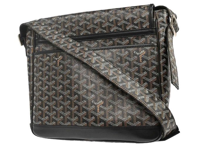 Goyard Grand Bleu Messenger Coated Canvas MM Nero - vista 2