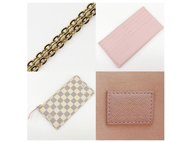 Louis Vuitton Pochette Felicie Damier Large Blanco - vista 5