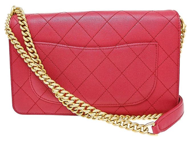 Chanel Lady Coco Flap Quilted Caviar and Suede Small Rosso - vista 2