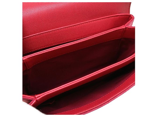 Chanel Lady Coco Flap Quilted Caviar and Suede Small Rosso - vista 4