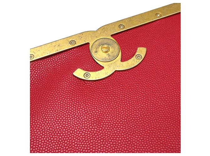 Chanel Lady Coco Flap Quilted Caviar and Suede Small Rosso - vista 5