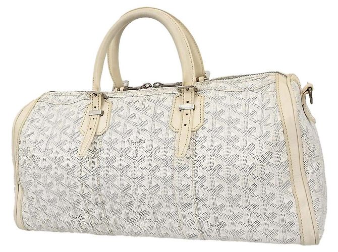 Goyard Croisiere Coated Canvas 40 Bianco - vista 2