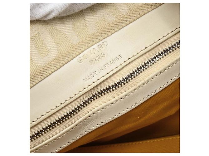 Goyard Croisiere Coated Canvas 40 Bianco - vista 4