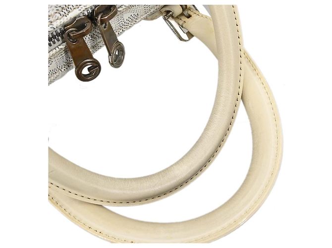 Goyard Croisiere Coated Canvas 40 Bianco - vista 6