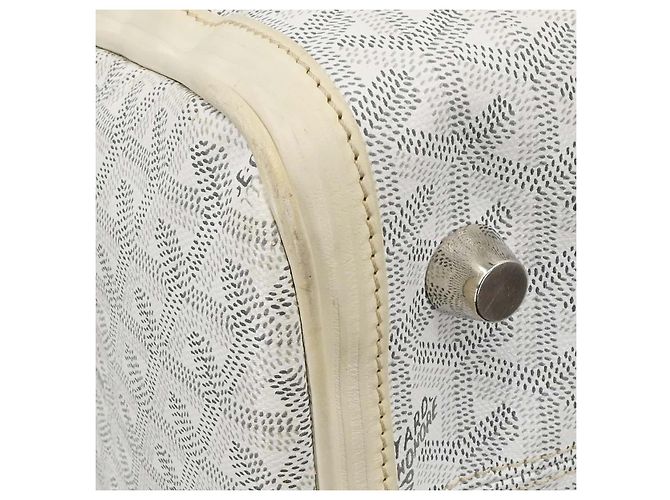 Goyard Croisiere Coated Canvas 40 Bianco - vista 7