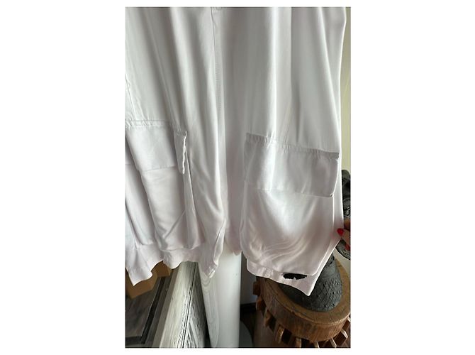 Munthe Plus Simonsen Pantalones Cargo Blancos de Algodón Plu - vista 3