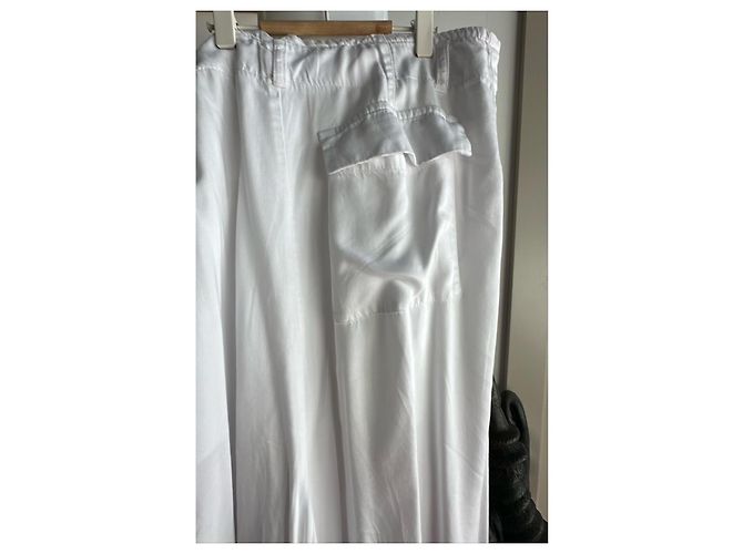 Munthe Plus Simonsen Pantalones Cargo Blancos de Algodón Plu - vista 6