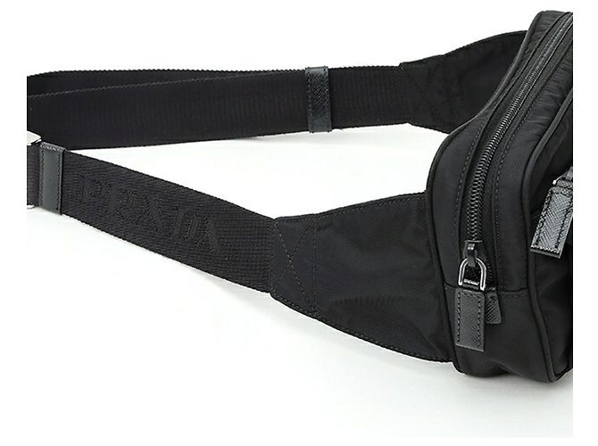 Borsa cintura Prada Re-Nylon x Saffiano Leather Nero - vista 2