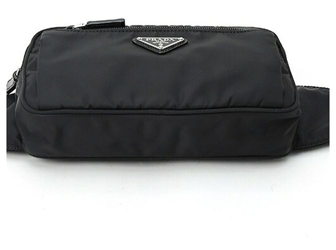 Borsa cintura Prada Re-Nylon x Saffiano Leather Nero - vista 4