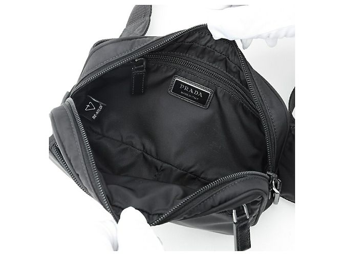 Borsa cintura Prada Re-Nylon x Saffiano Leather Nero - vista 6