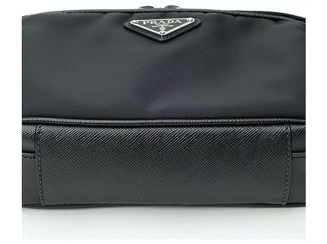 Borsa Prada PRADA Brick Re-Nylon x Saffiano Leather Nero - vista 4