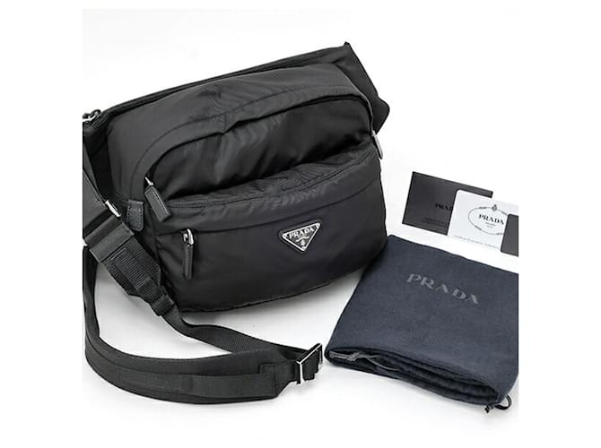 Borsa a tracolla Prada Re-Nylon Nero - vista 6