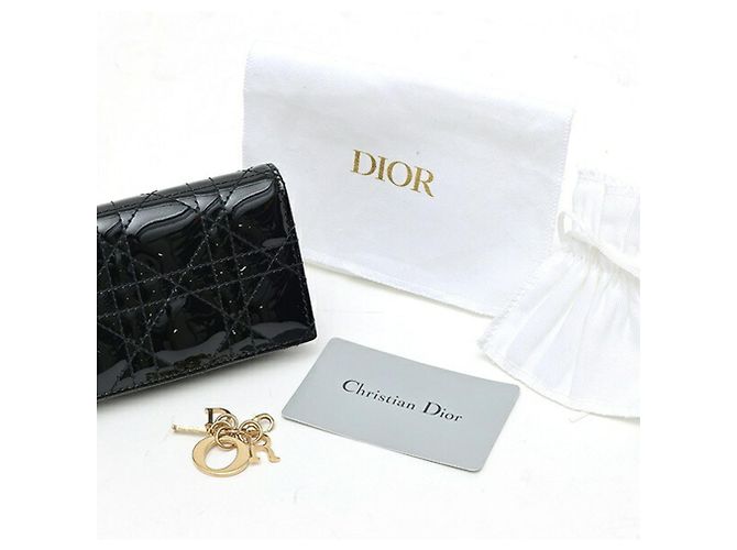 Tarjetero Christian Dior Lady Bloom Black Negro - vista 6