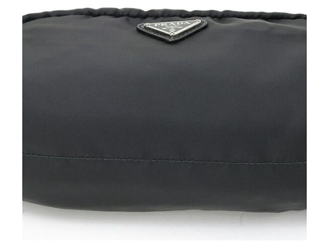 Prada Nylon x Saffiano Leather Nessexer Pouch Schwarz - Ansicht 3
